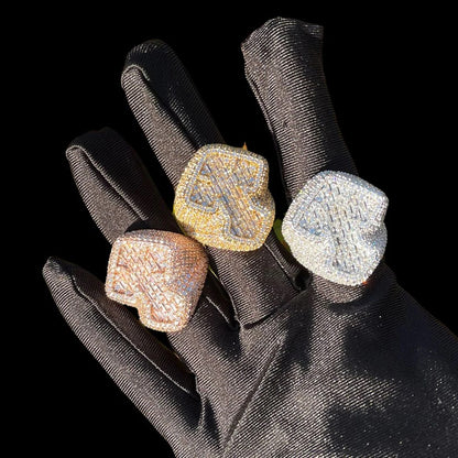 Bling "Cross" Micro Paved Ring