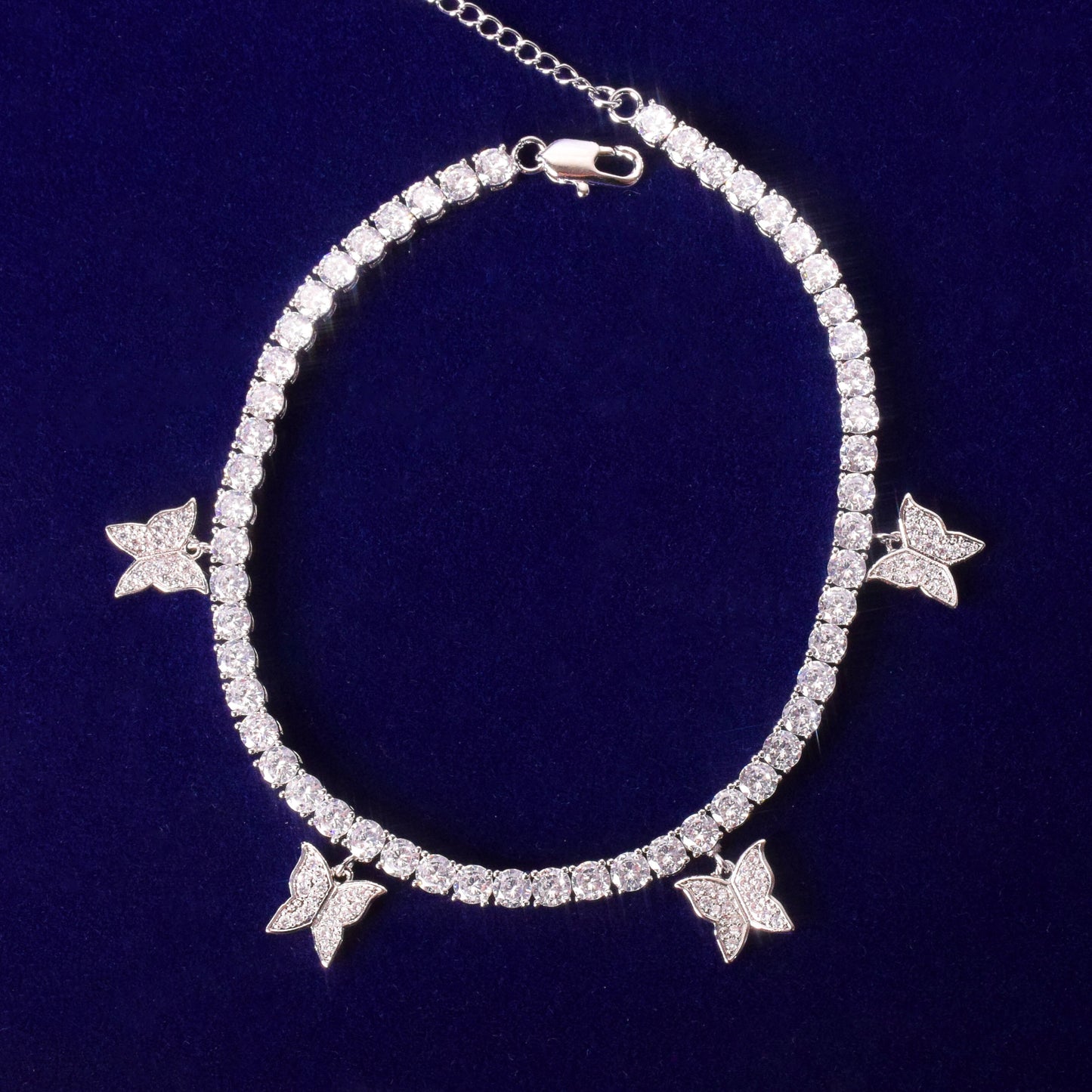 Bling Butterfly Tennis Bracelet