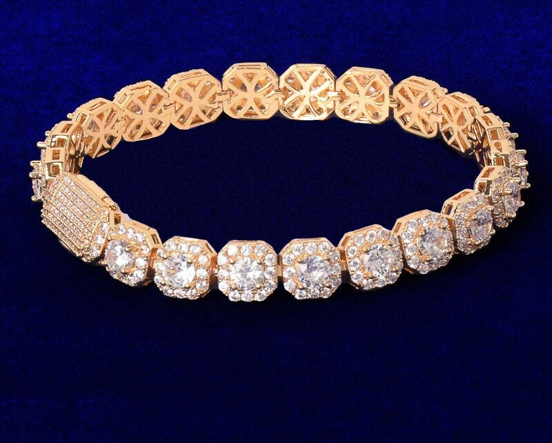 Bling Clustered Tennis Bracelet