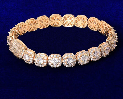 Bling Clustered Tennis Bracelet