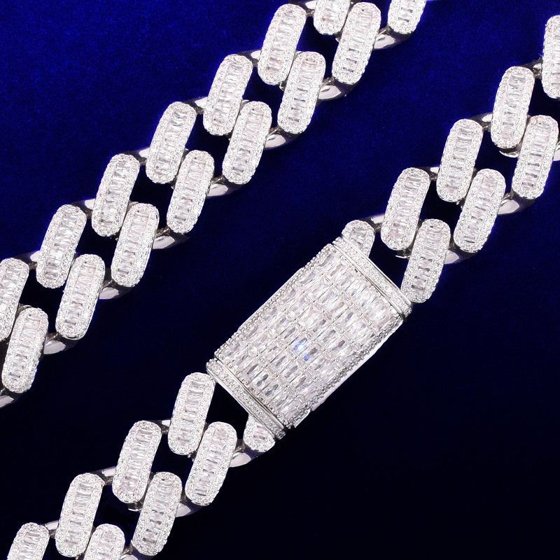 Bling "Straight Baguettes" Cuban Chain 20mm