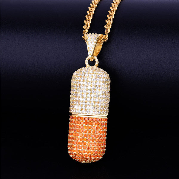 Bling "Pill" Pendant
