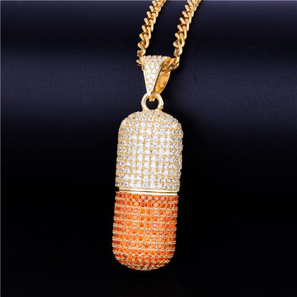 Bling "Pill" Pendant