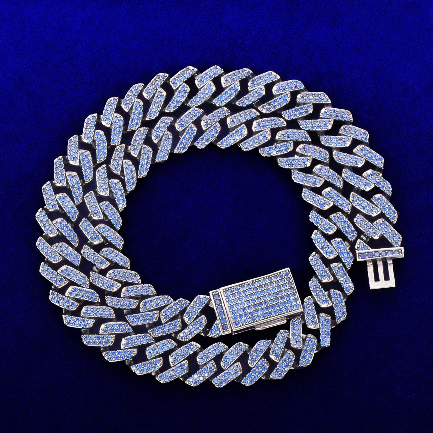 Bling Blue Cuban Chain