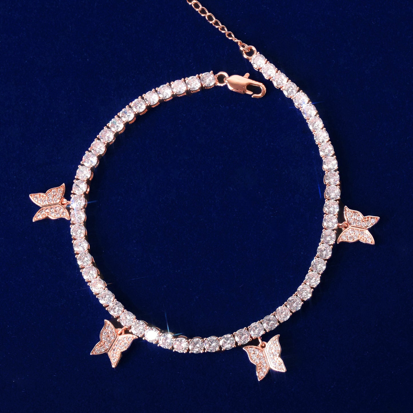 Bling Butterfly Tennis Bracelet