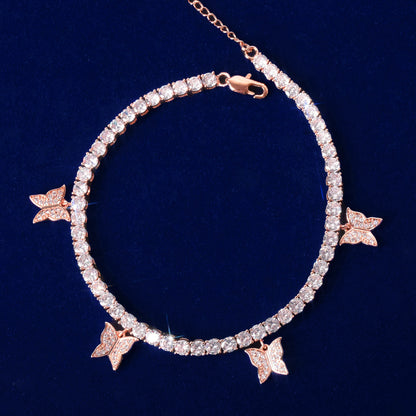 Bling Butterfly Tennis Bracelet