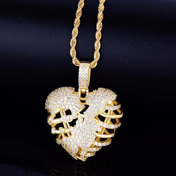 Bling "Heartless" Pendant