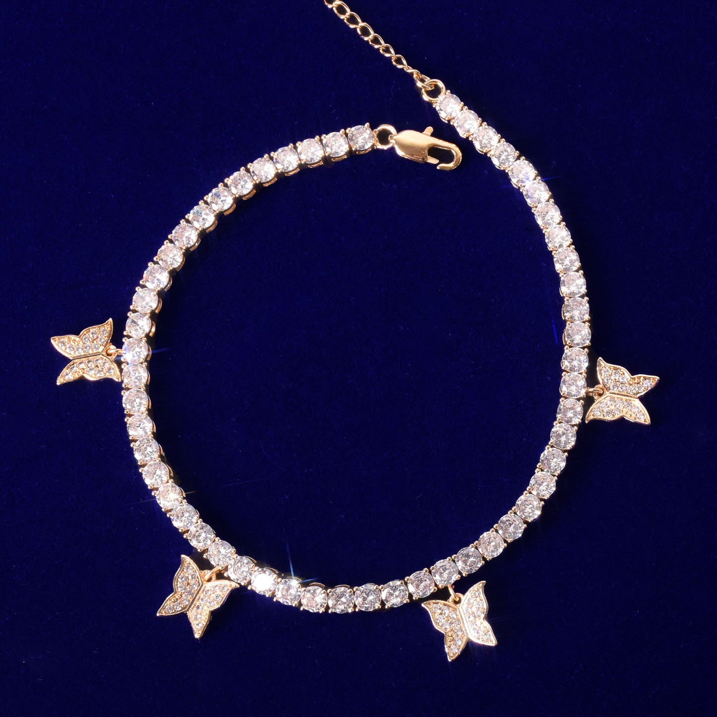 Bling Butterfly Tennis Bracelet