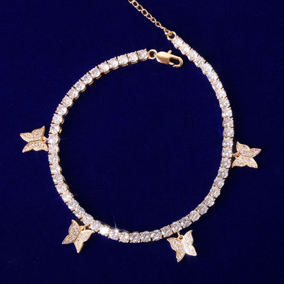 Bling Butterfly Tennis Bracelet