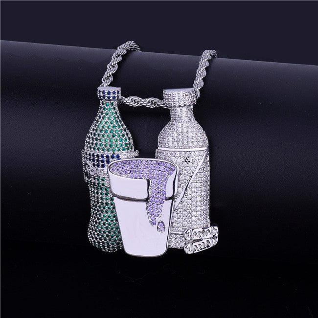Bling "Drank n' Beans" Pendant