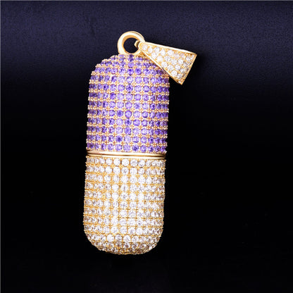Bling "Pill" Pendant