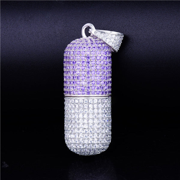 Bling "Pill" Pendant