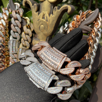 Bling "Royal Baguettes" Cuban Chain 20mm