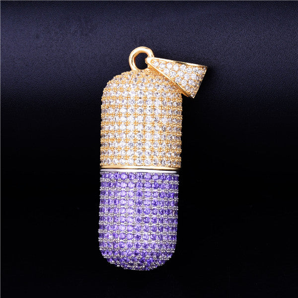 Bling "Pill" Pendant