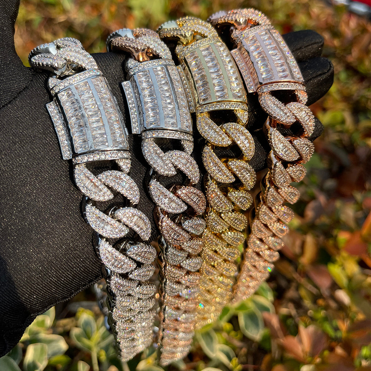 Bling "Royal Baguettes" Cuban Chain 20mm