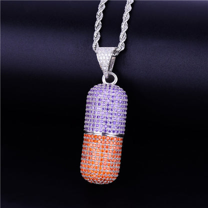 Bling "Pill" Pendant