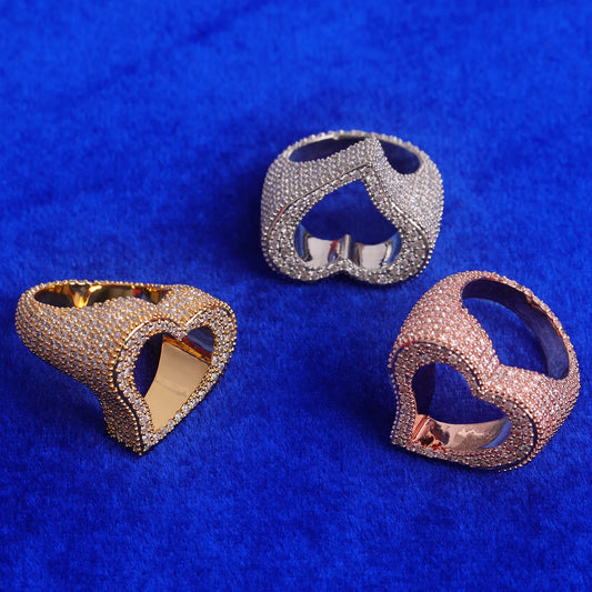 Bling "Open Heart" Ring