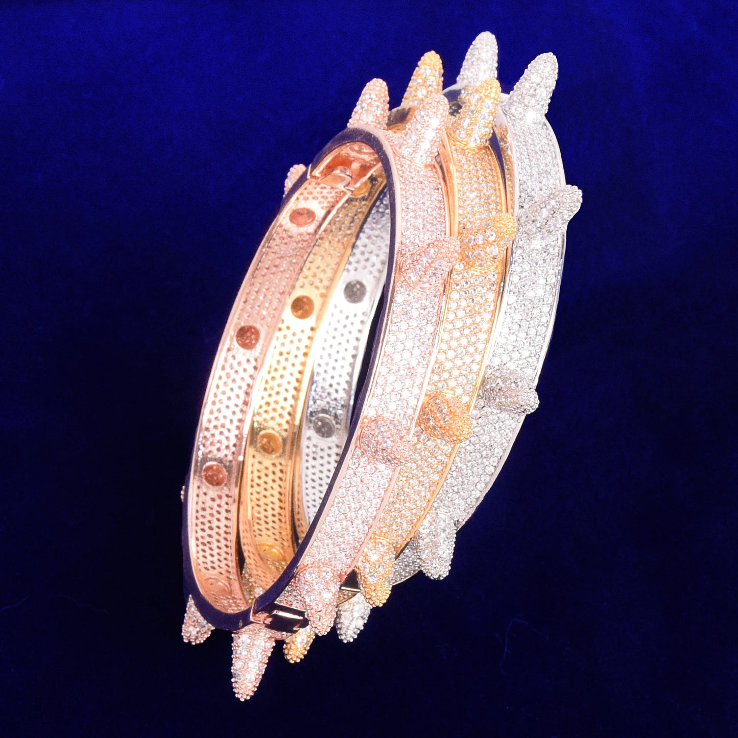 Bling "Spiked" Bangle Bracelet