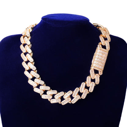 Bling "Straight Baguettes" Cuban Chain 20mm