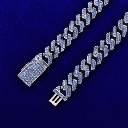 Bling Blue Cuban Chain