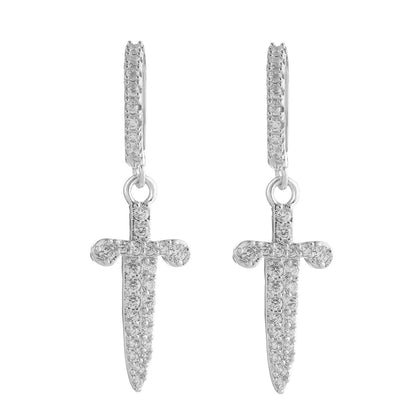 Bling "Sword" Hoop Earring