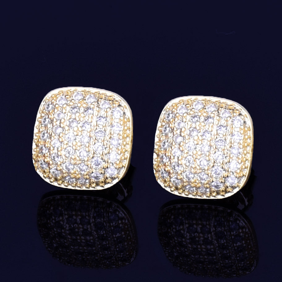 Bling  "Square" Stud Earring III 10mm