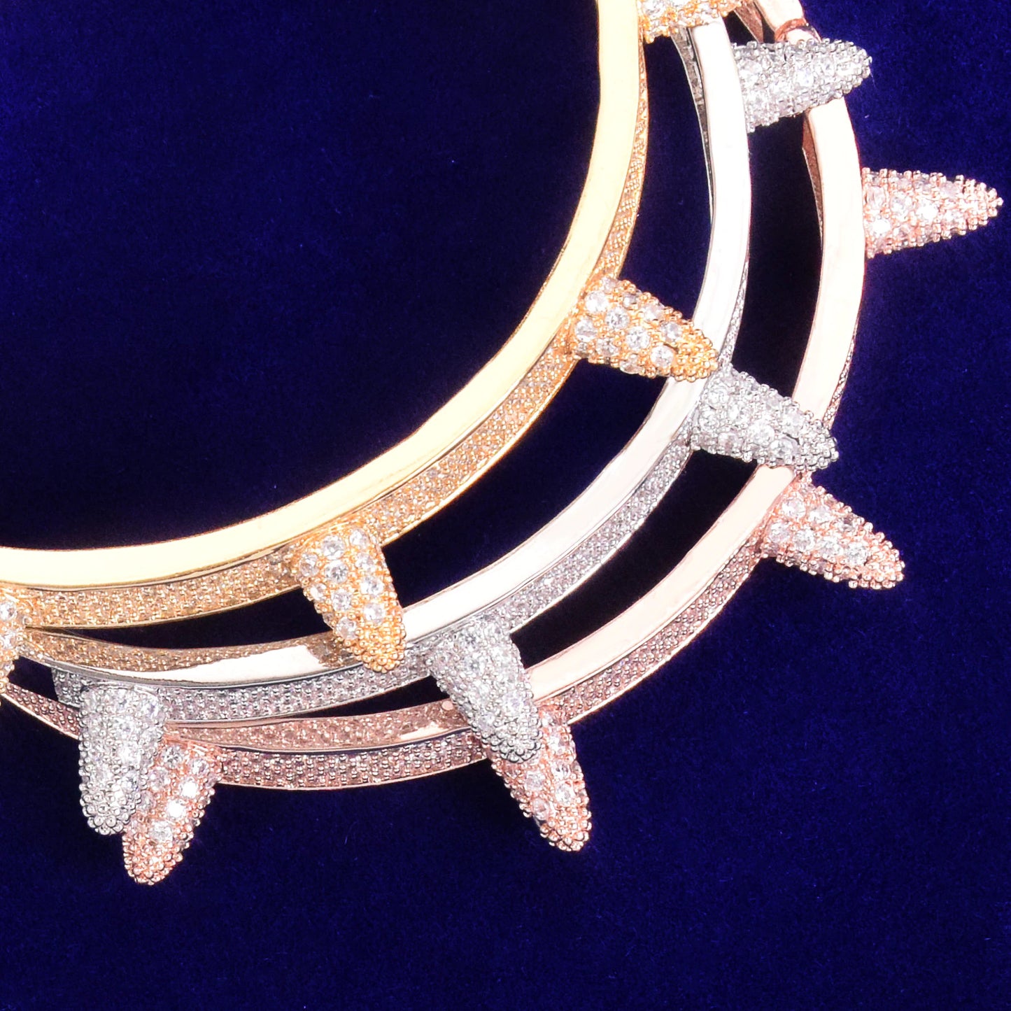 Bling "Spiked" Bangle Bracelet
