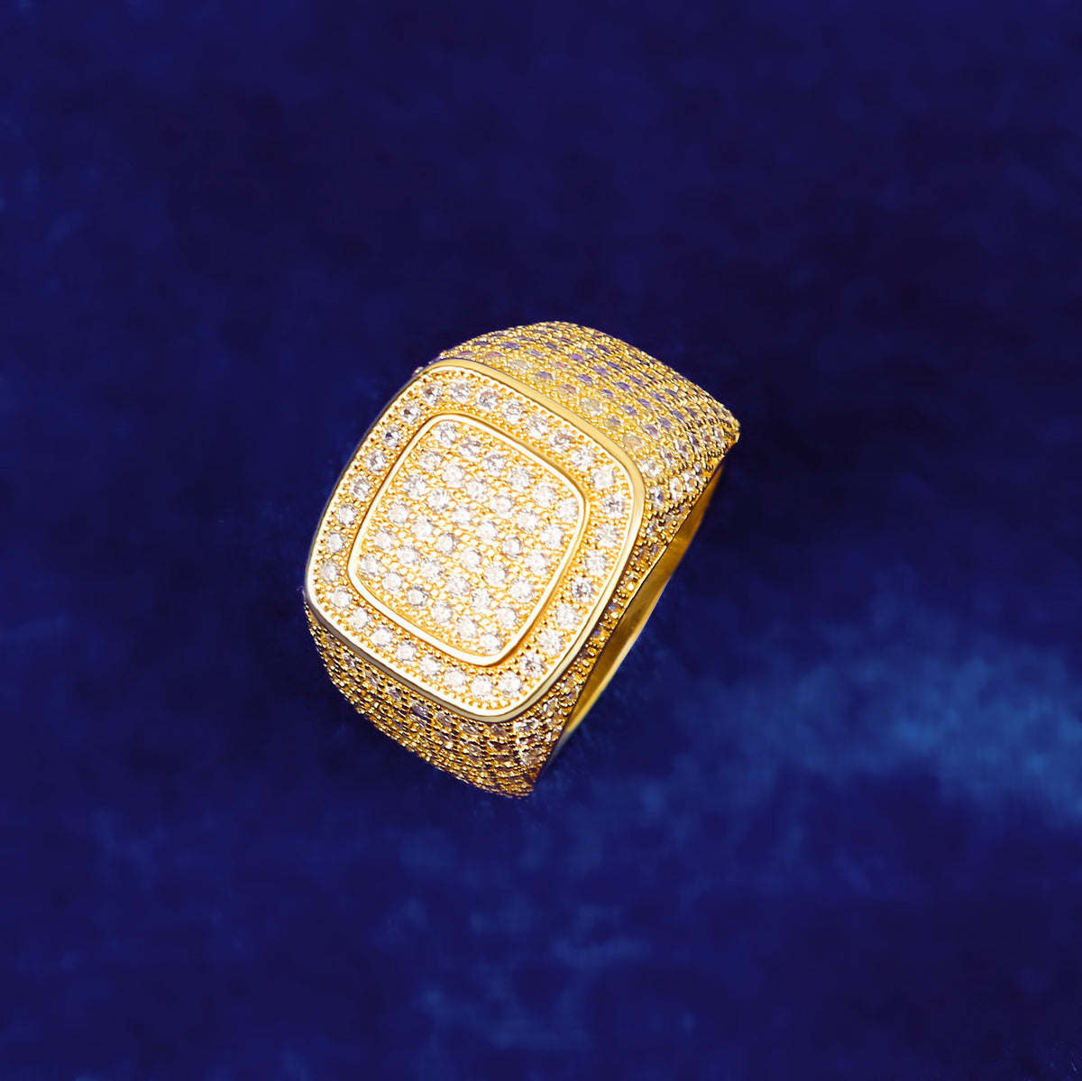 Bling "Double Square" Ring