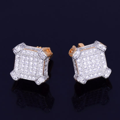 Bling "Square" Stud Earring 10mm