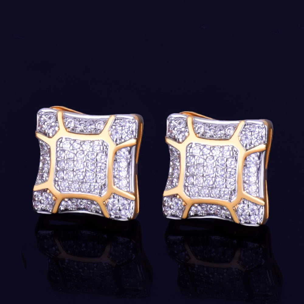 Bling "Turtle" Stud Earring 11mm