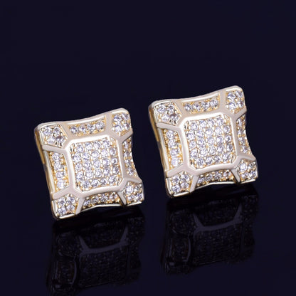 Bling "Turtle" Stud Earring 11mm