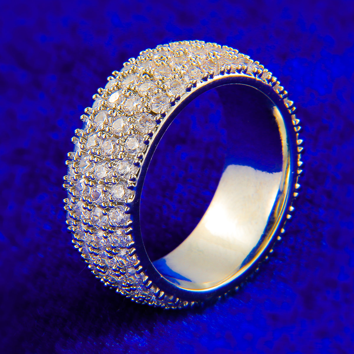Bling Half-Paved Ring