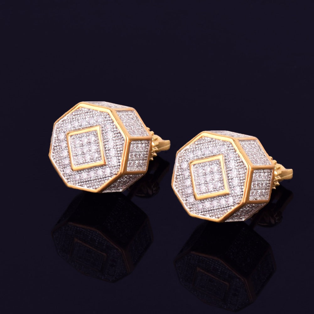 Bling "Round" Stud Earring 11mm