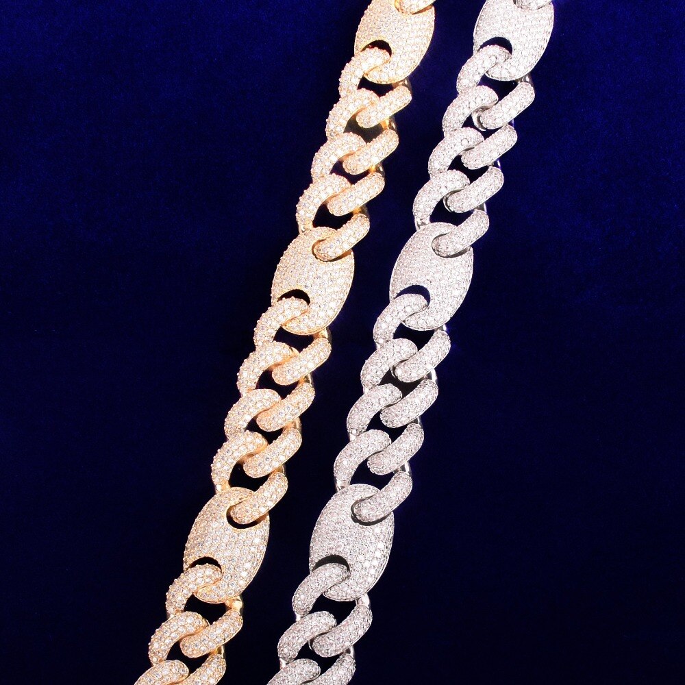 Bling "Pig Nose" Cuban Bracelet