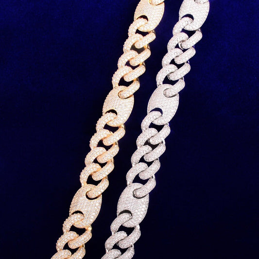 Bling "Pig Nose" Cuban Bracelet