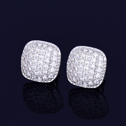Bling  "Square" Stud Earring III 10mm