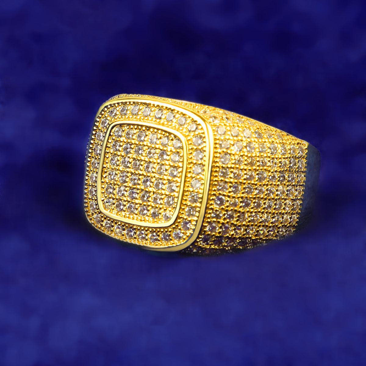 Bling "Double Square" Ring