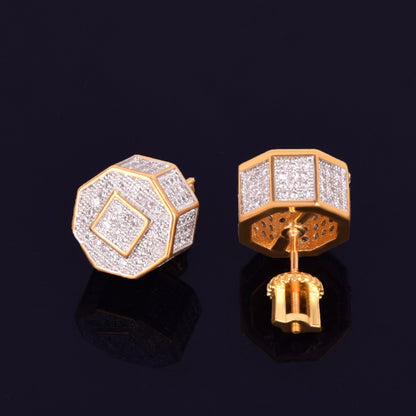 Bling "Round" Stud Earring 11mm