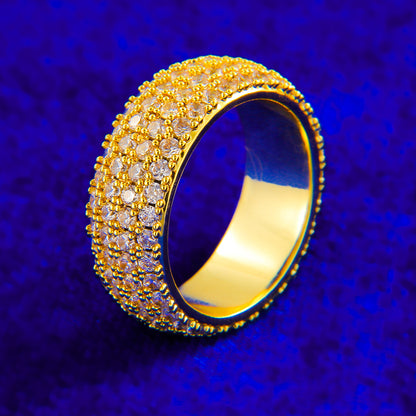 Bling Half-Paved Ring