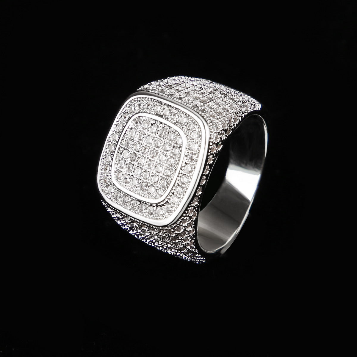 Bling "Double Square" Ring