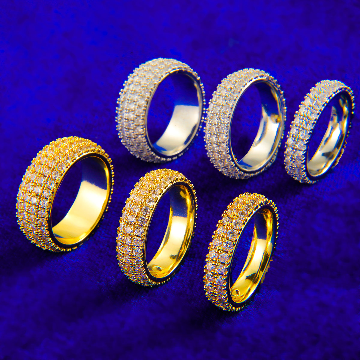 Bling Half-Paved Ring
