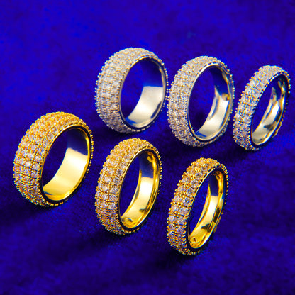 Bling Half-Paved Ring