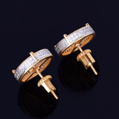Bling "Big Round" Stud Earring 14mm