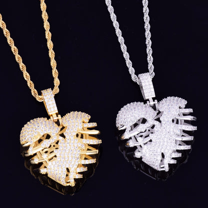 Bling "Heartless" Pendant