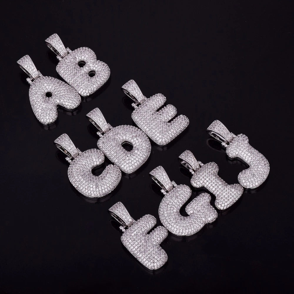 Bling "Foxx" Single Letter Pendant
