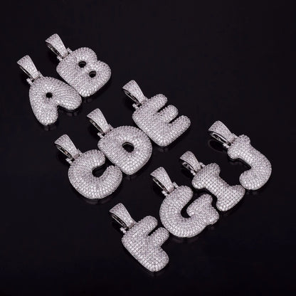Bling "Foxx" Single Letter Pendant