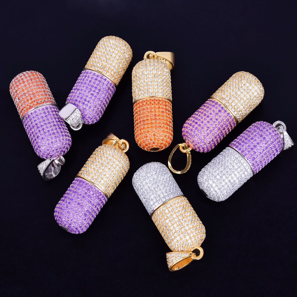 Bling "Pill" Pendant