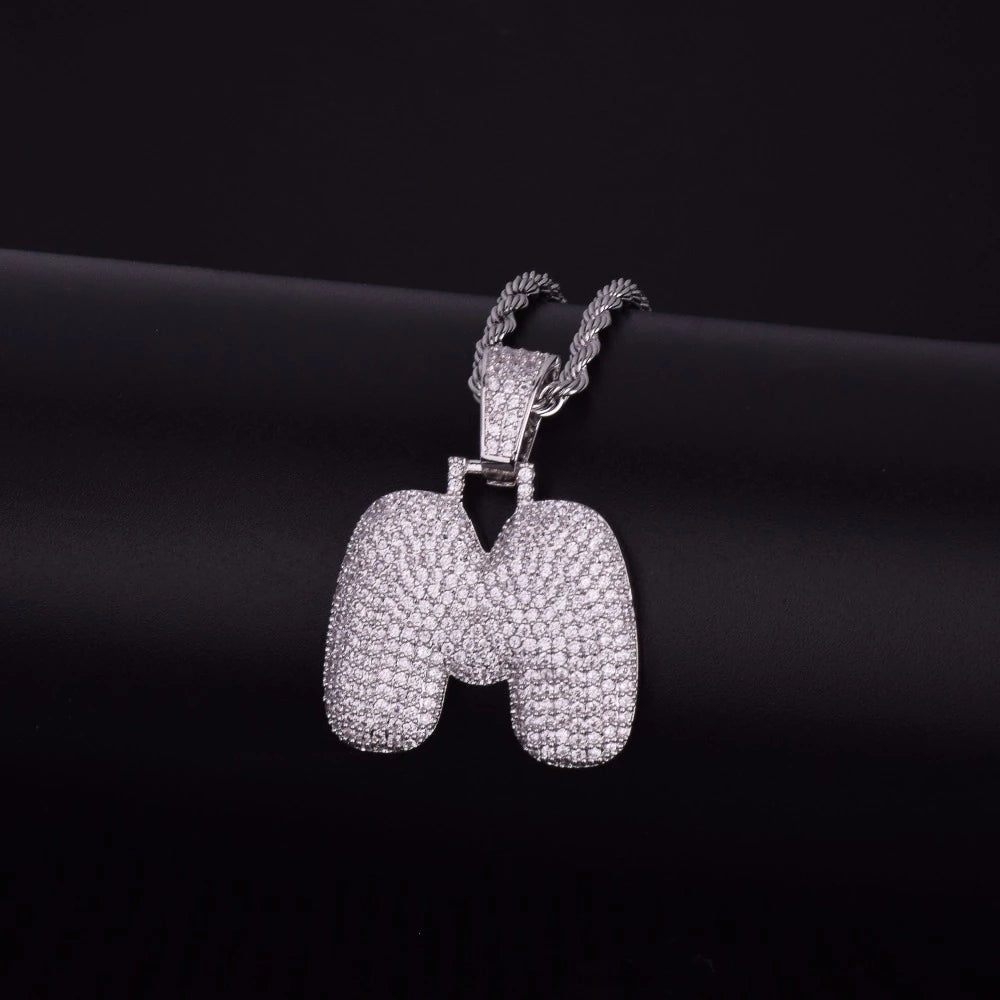 Bling "Foxx" Single Letter Pendant