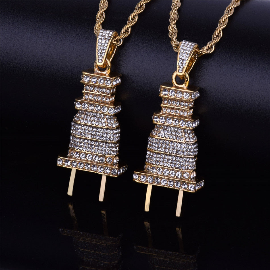Bling "Plug" Pendant