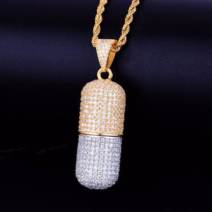 Bling "Pill" Pendant